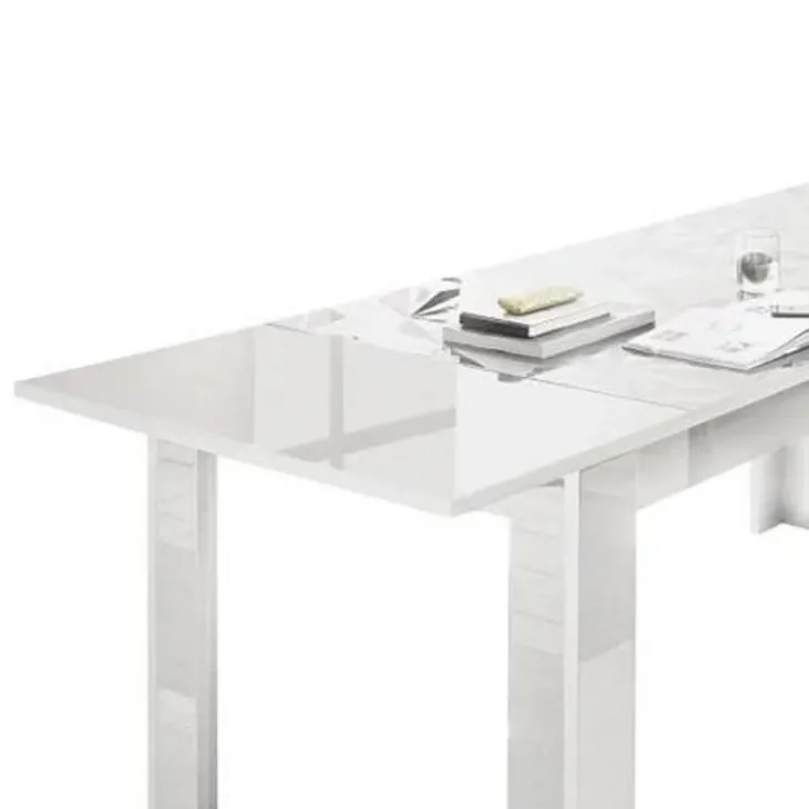 Allunga 90x48cm bianca per tavolo Marvis e Olimpo 180cm