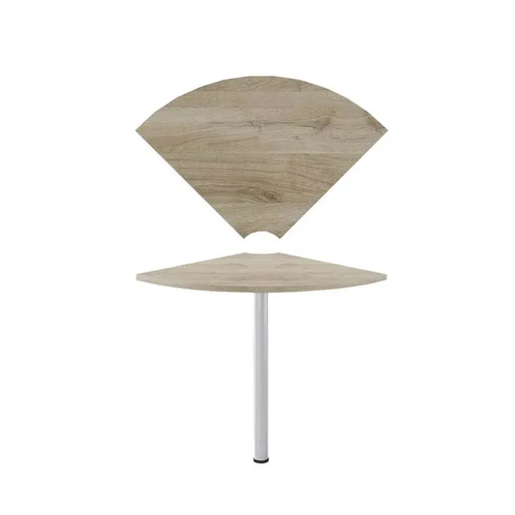 Angolo 99x60cm per scrivania rovere antracite lucido Time