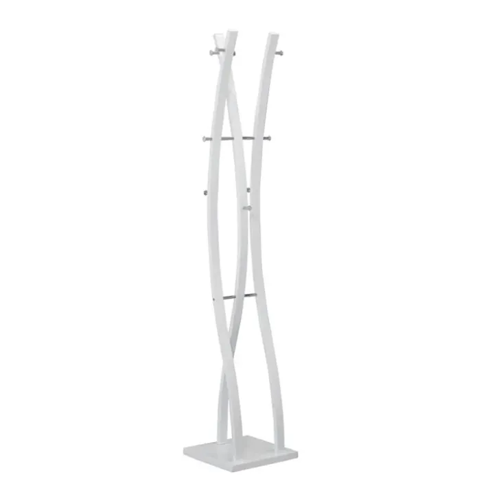 Appendiabiti 35x179h cm da terra design acciaio bianco Bucarest