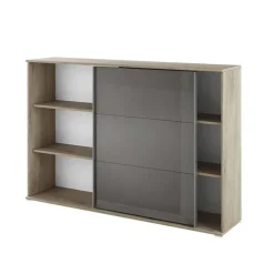 Arredo ufficio completo moderno rovere antracite lucido Time 7