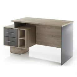 Arredo ufficio completo moderno rovere antracite lucido Time 7