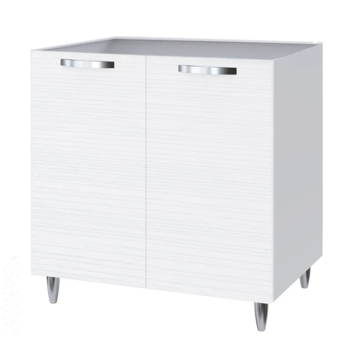 Base sottolavello 120x86h cm reversibile 3 ante bianco frassinato Talise