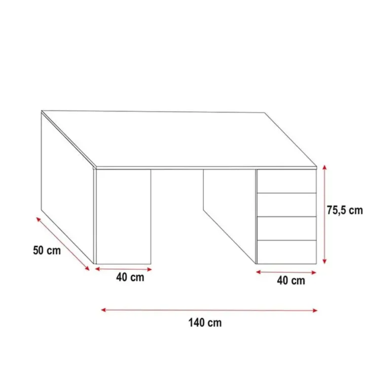 Cameretta bambini completa 2 letti singoli bianco rosa Diego Gihome®