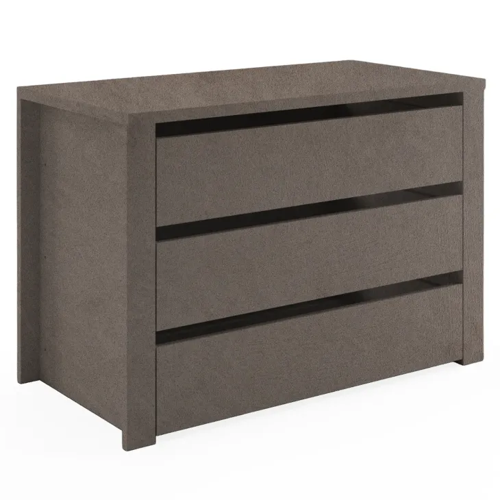 Cassettiera interna 3 cassetti per armadio modulo 90cm marrone bronzo Batty