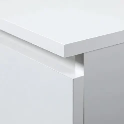 Cassettiera 120x77h cm moderna 6 cassetti bianco Living