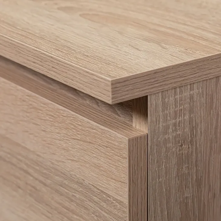 Cassettiera 120x120h cm moderna 10 cassetti rovere Living