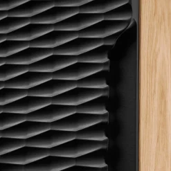 Colonna bagno sospesa 35x170h cm 2 ante nero rovere Swim