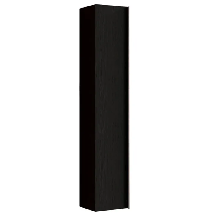 Colonna bagno 26x138h cm 1 anta nero frassinato Absolut