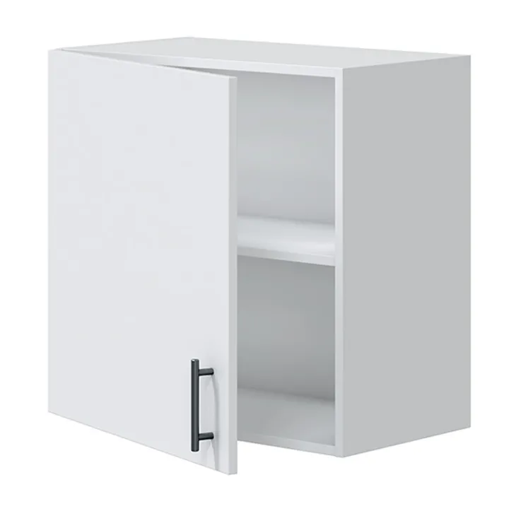 Cucina completa lineare 240 cm componibile bianco lucido rovere Kimera 2