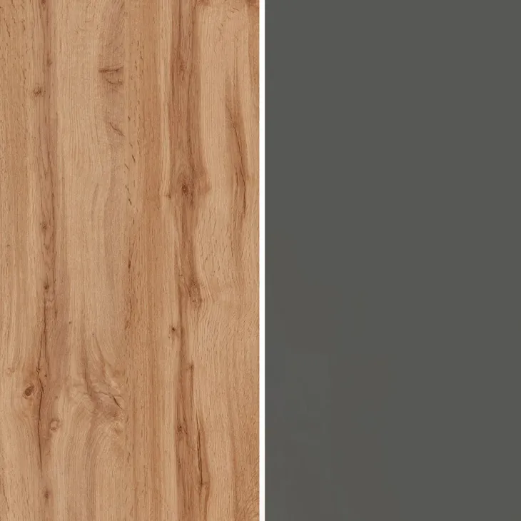 Dispensa cucina 60x165h cm 4 ripiani antracite rovere Gourmet