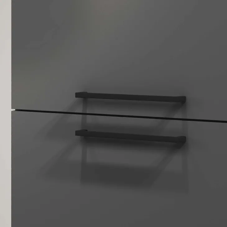 Dispensa cucina 60x165h cm 4 ripiani antracite grigio pietra Gourmet