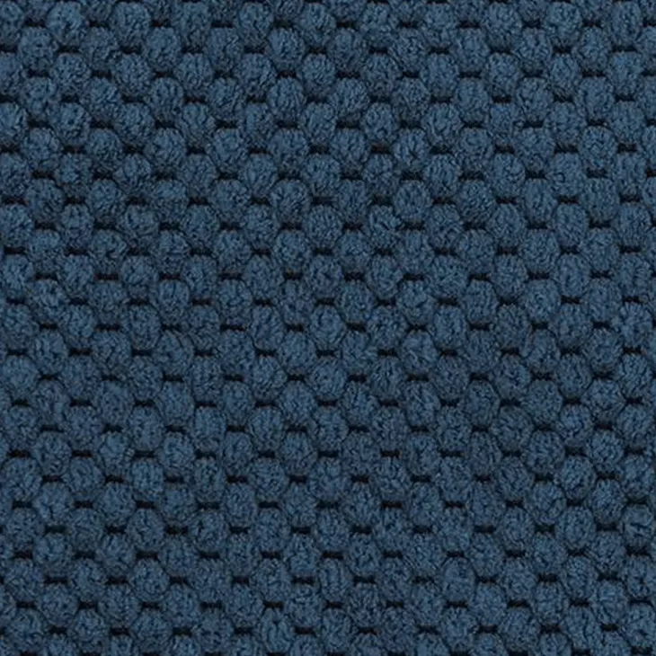 Divano letto angolare 3 posti 244x165cm tessuto blu Lollypop