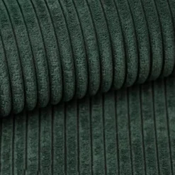 Divano letto angolare reversibile 238x142cm velluto a coste verde scuro Scintilla