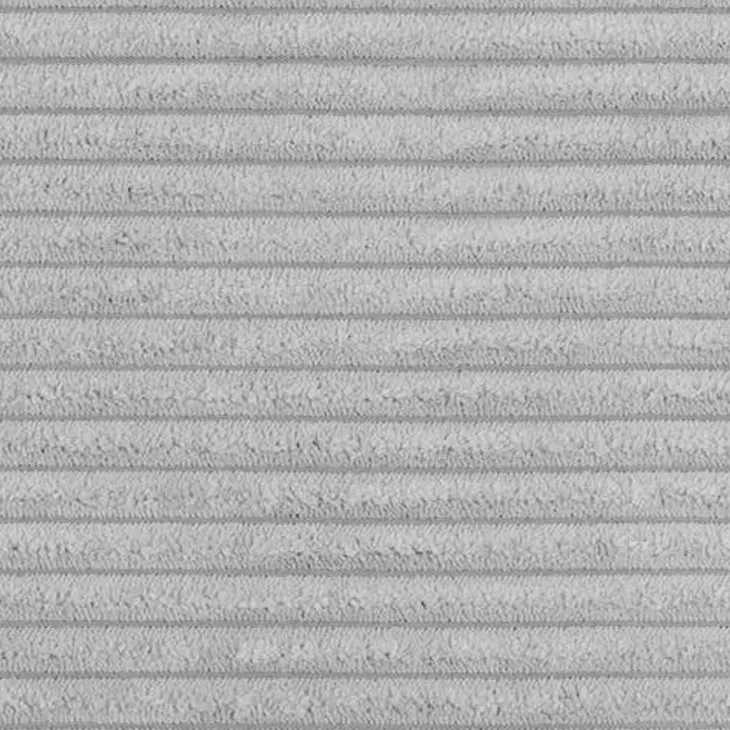 Divano letto matrimoniale 3 posti 245x90cm velluto a coste grigio Ploffy