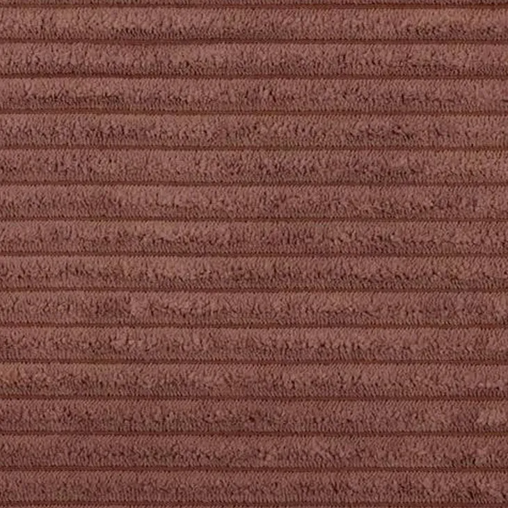 Divano letto matrimoniale 3 posti 245x90cm velluto a coste rosa Ploffy
