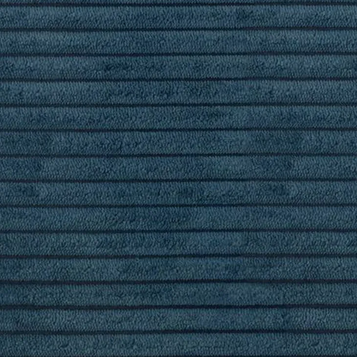 Divano letto matrimoniale 3 posti 248x90cm velluto a coste blu Slurp