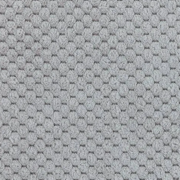 Divano letto matrimoniale 3 posti 251x95cm tessuto grigio Pluffy