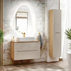 Lavabo bagno da appoggio 55x38cm ceramica bianco Spigol