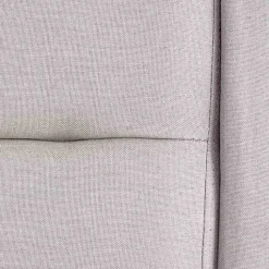 Letto alla francese 140x200cm in tessuto grigio chiaro Pompei Gihome®