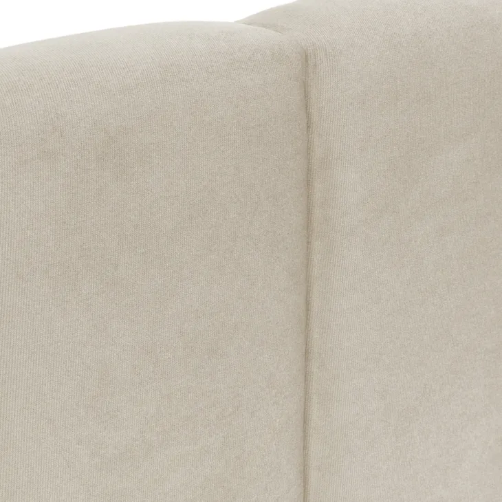 Letto matrimoniale oversize 180x200 cm con rete contenitore imbottito beige Cometa