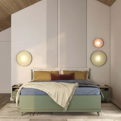 Letto matrimoniale standard contenitore 160x200 cm con rete verde salvia Yu