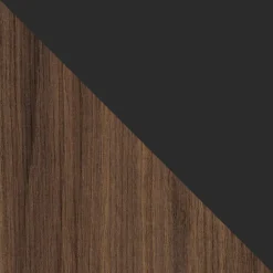 Libreria mobile multiuso 105x167h cm 2 ante noce nero Wrappy