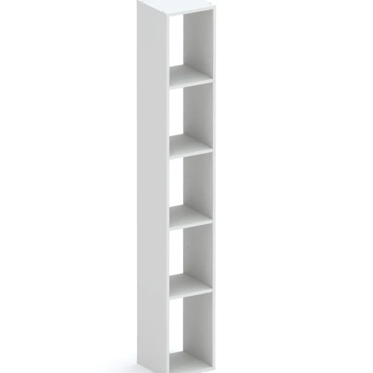 Libreria moderna 84x186h cm 1 anta grigio chiaro Sunset 1004