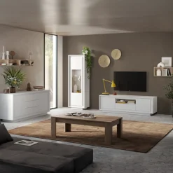 Madia alta 106x171h cm 2 ante bianco opaco Deluxe