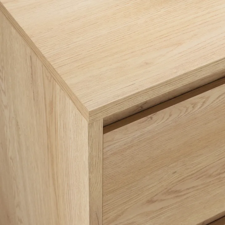 Madia moderna 138x87h cm 2 ante e 3 cassetti rovere Funny