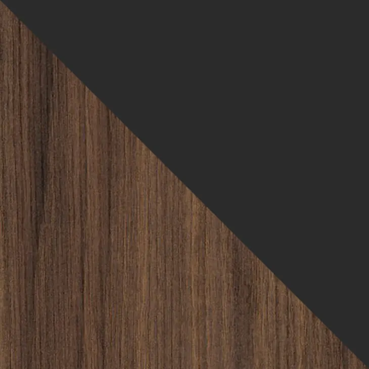 Madia moderna 105x83h cm 2 ante noce nero Wrappy