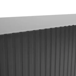 Madia 201x83h cm 4 ante moderna cannettato antracite Essence
