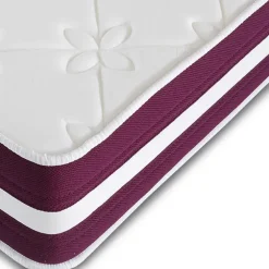Materasso matrimoniale 160x200cm doppio strato memory antiacaro H. 24cm Superior Memory