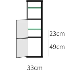 Mobile bagno a terra 100cm con lavabo e colonna 3 ante 1 cassetto bianco rovere Jasmund