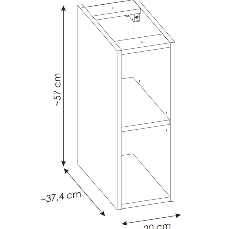 Mobile bagno sospeso cannettato 100cm con lavabo e colonna bianco rovere Cleany