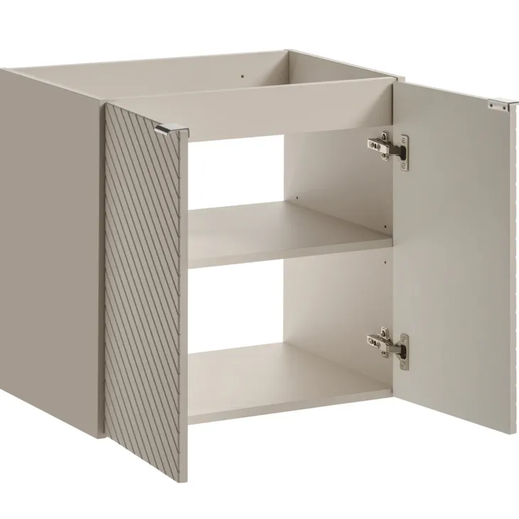 Mobile bagno sospeso 140cm 5 ante beige cashmere Neutry