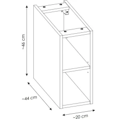 Mobile bagno sospeso 180cm cannettato con 2 lavabi, colonna e 2 specchi beige Autentic