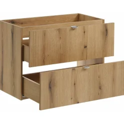 Mobile bagno sospeso 80cm 2 cassetti con lavabo rovere Rovery