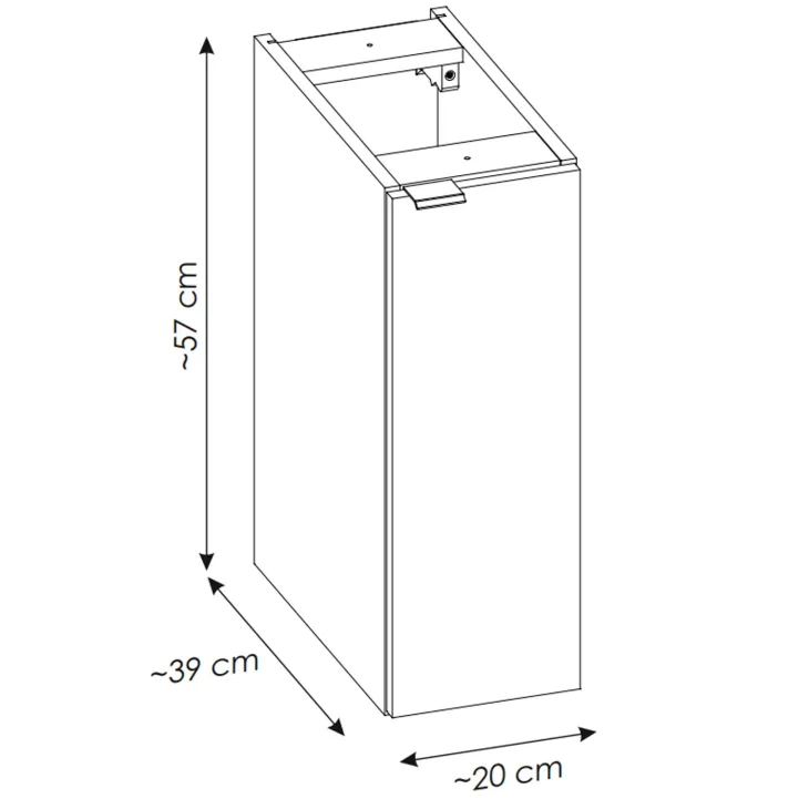 Mobile bagno sospeso 140cm 4 cassetti beige cashmere Neutry