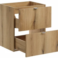 Mobile bagno sospeso 50cm 2 cassetti con lavabo rovere Rovery
