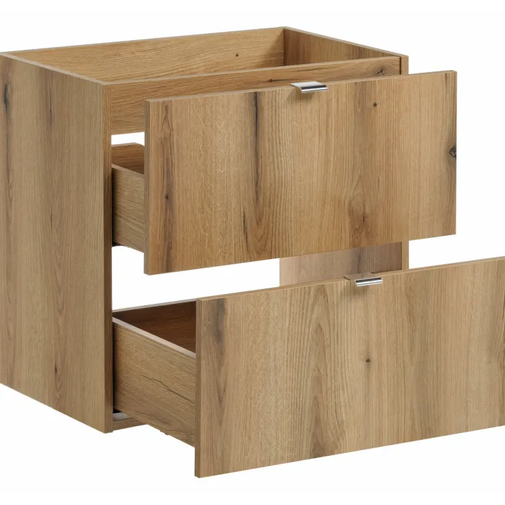 Mobile bagno sospeso 60cm 2 cassetti rovere Rovery