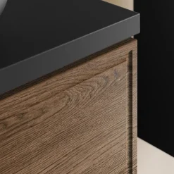 Mobile bagno sospeso 60cm 2 cassetti noce Walnuts