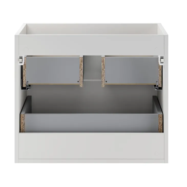 Mobile bagno sospeso 60cm 2 cassetti bianco rovere Speranza