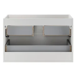 Mobile bagno sospeso 80cm 2 cassetti bianco rovere Speranza