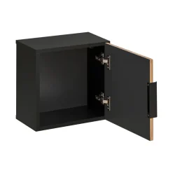 Mobile bagno sospeso 120cm cm con 2 lavabi da incasso, 2 specchi, colonna e cubotti quercia antracite Limpid