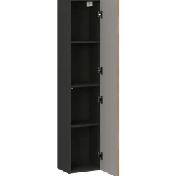 Mobile bagno sospeso 60cm con colonna noce Walnuts