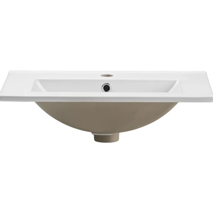 Mobile bagno sospeso 80cm con lavabo 2 cassetti beige cashmere Neutry