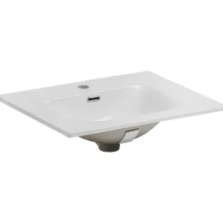 Mobile bagno sospeso 80cm con lavabo da incasso beige rovere Swim
