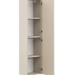 Mobile bagno sospeso fresato 120cm con colonna beige Sand