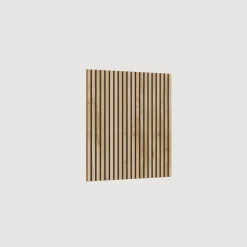 Mobile ingresso sospeso consolle 125x240h cm pannello cannettato tortora rovere chiaro Sunset Decor 1007