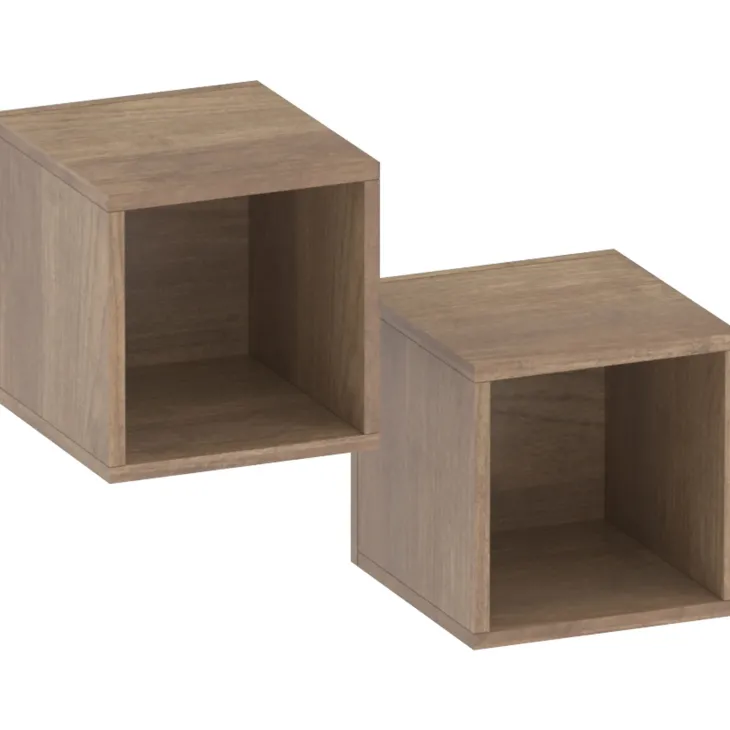 Mobile ingresso sospeso 97x56h cm tortora rovere scuro Sunset 1001